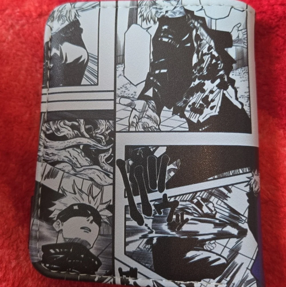 New jujutsu kaisen anime manga leather wallet